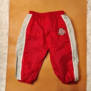 3/$10 EUC Kid Athlete Ohio State University Scarlett/Grey/White Mesh Sz. 6-9mos